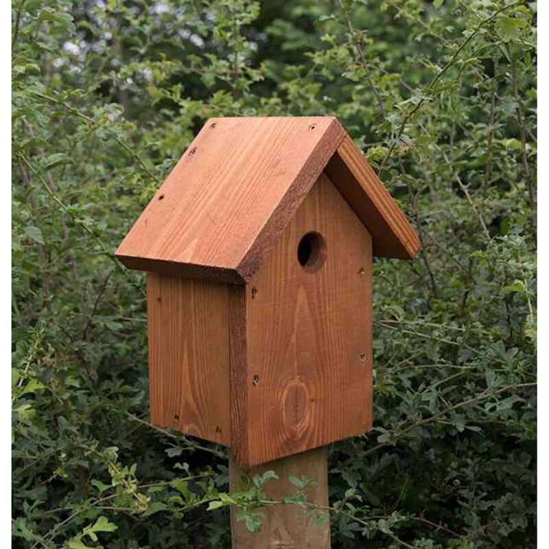 Dakota Fields Wester Post Mounted Birdhouse | Wayfair.co.uk