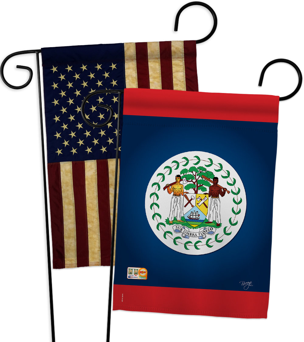 Breeze Decor Belize Impressions Decorative 2 Sided Polyester 19 X 13 In 2 Piece Garden Flag Set Wayfair