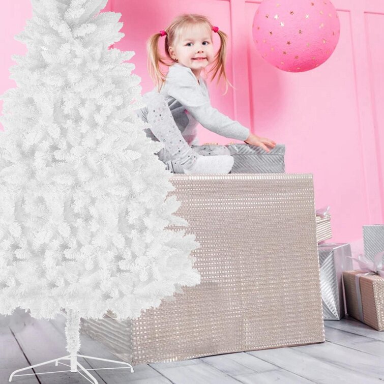 Details about   7Ft Artificial PVC Christmas Tree W/Stand Holiday Season Home Outdoor Snow USA 