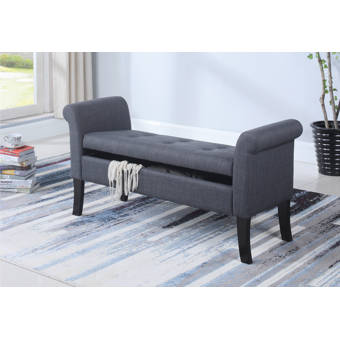 One Allium Way Araceli Upholstered Storage Bench Wayfair