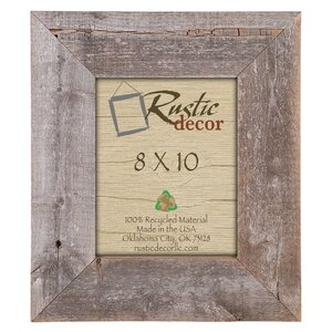 Barn Wood Reclaimed Wood Extra Wide Wall Picture Frame