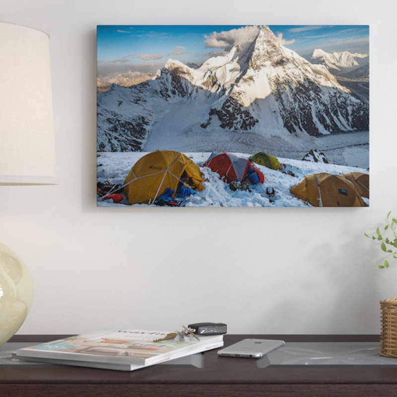 East Urban Home Camp 2 Abruzzi Spur K2 Gilgit Baltistan Region Pakistan Horizontal Photographic Print On Wrapped Canvas Wayfair