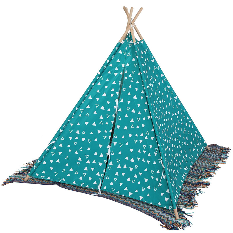 Alpha Home Children Triangular Play Tent With Carrying Bag Wayfair