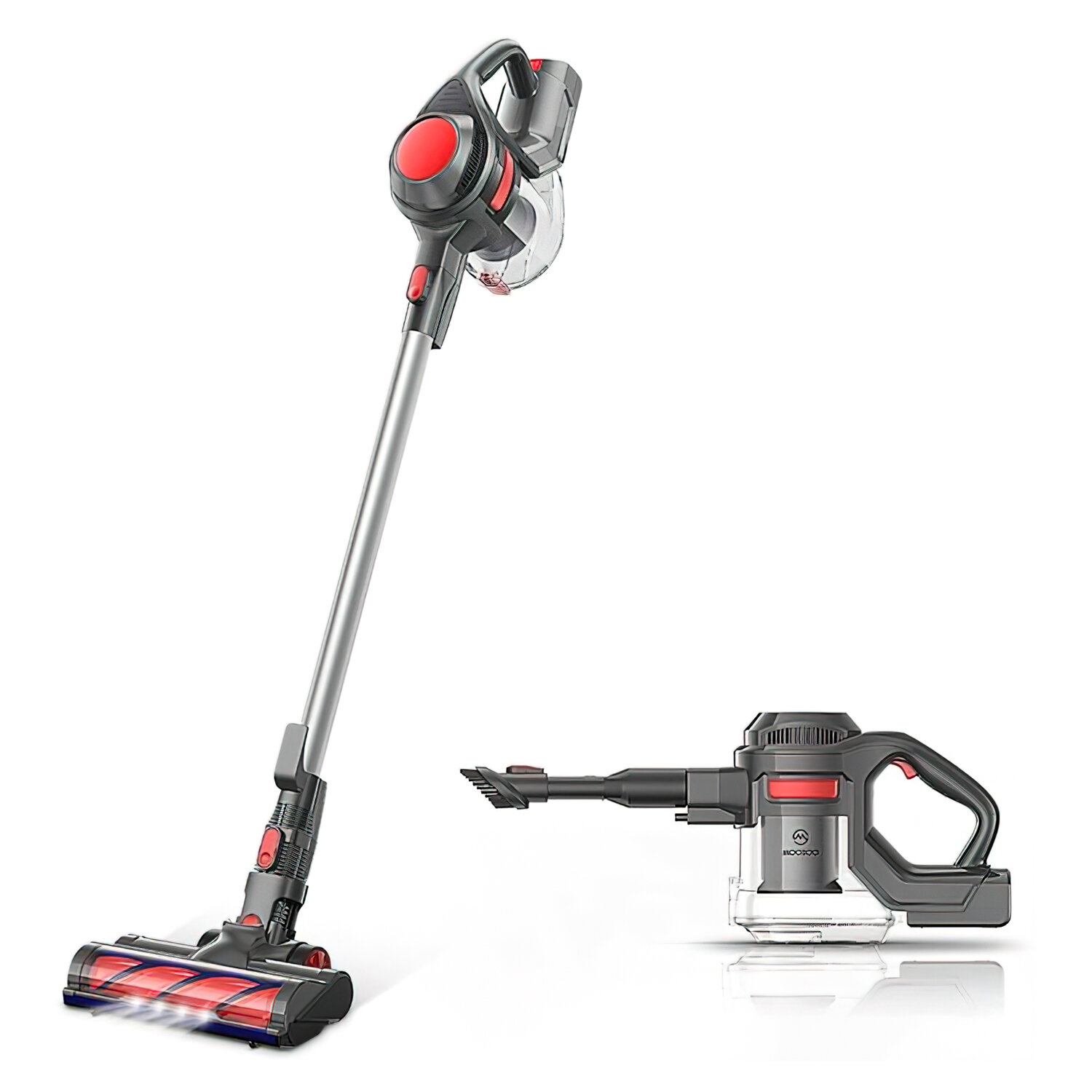 MOOSOO X6 Cordless Vacuum Cleaner,4 In 1 Cordless Stick Vacuum With