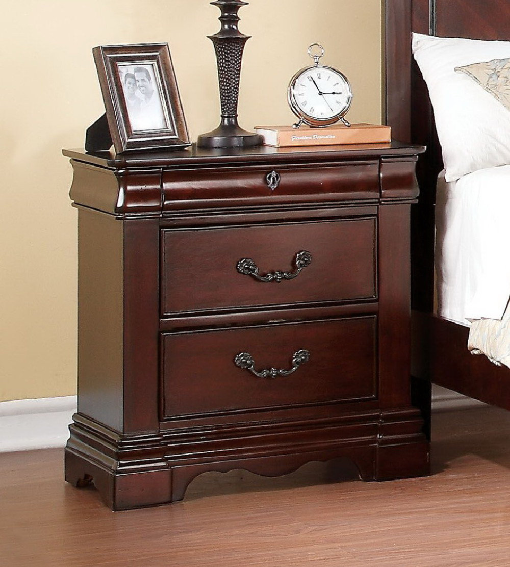 Astoria Grand Manuel 3 Drawer Nightstand Wayfair