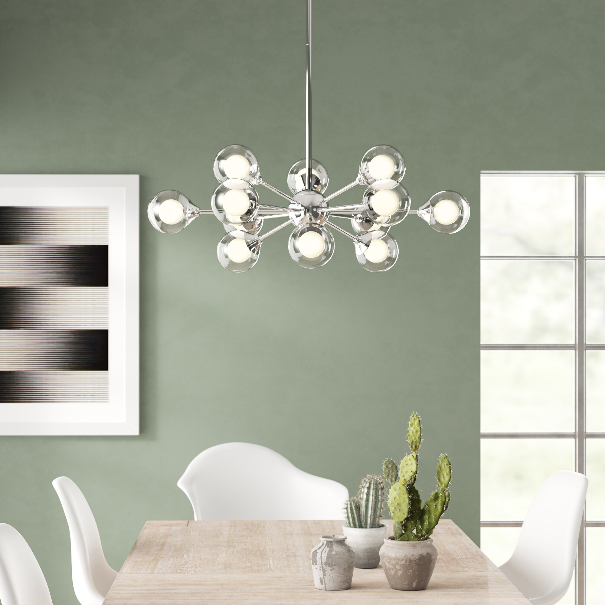 Large 27 34 Wide Modern Contemporary Chandeliers Youll Love In 2020 Wayfair