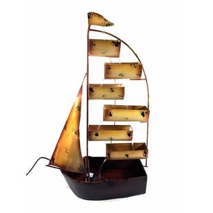 Marshall Sail Boat Metal Fountain By Happy Larry