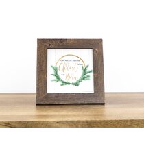 Dicksons Natural Brown Green Wreath 11 x 9 MDF Decorative Picture Frame 