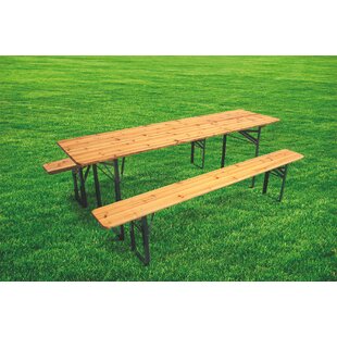 Sameeha Folding Wooden Picnic Table By Sol 72 Outdoor