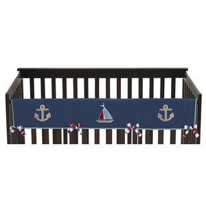 Nautical Nights Long Crib Rail Guard Cover