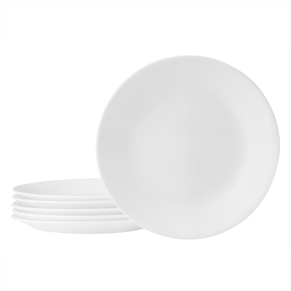 Details about   CORELLE Square Pure White 6-1/2" Bread & Butter Plate 