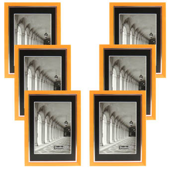 Zoomie Kids Gwyneth Fabric With Stripe Picture Frame Wayfair