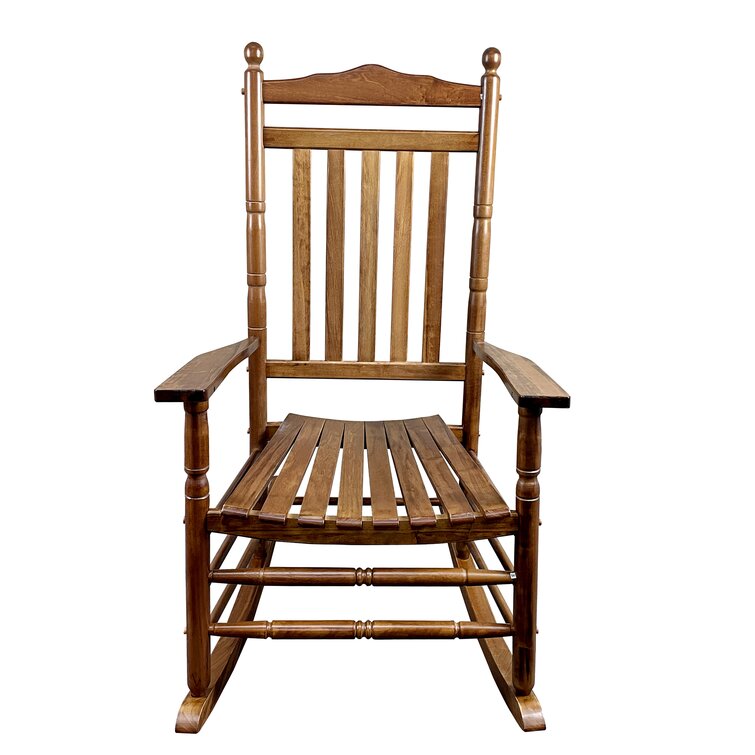 Porch Rocking Chair Solid Wood Home Traditional Bench Furniture Outdoor 