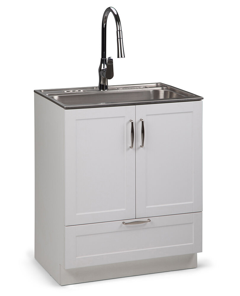 Darby Home Co Bostick 28 X 19 Freestanding Laundry Sink With