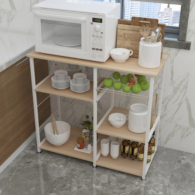35.4'' Iron Standard Baker's Rack with Microwave Compatibility