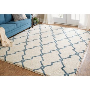 Dumbarton Interlocked Lines Beige Area Rug