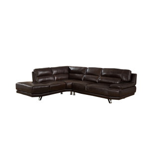 Hawkesbury Leather Sectional by Orren Ellis
