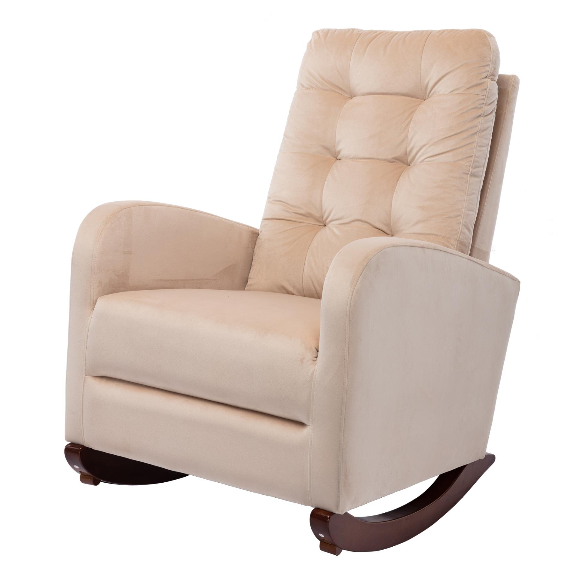Upholstered Rocker Chair - Buy Gymax 2 In 1 Fabric Upholstered Rocking Chair Nursery Armchair With Pillow Beige By Gymax On Dot Bo / We did not find results for: