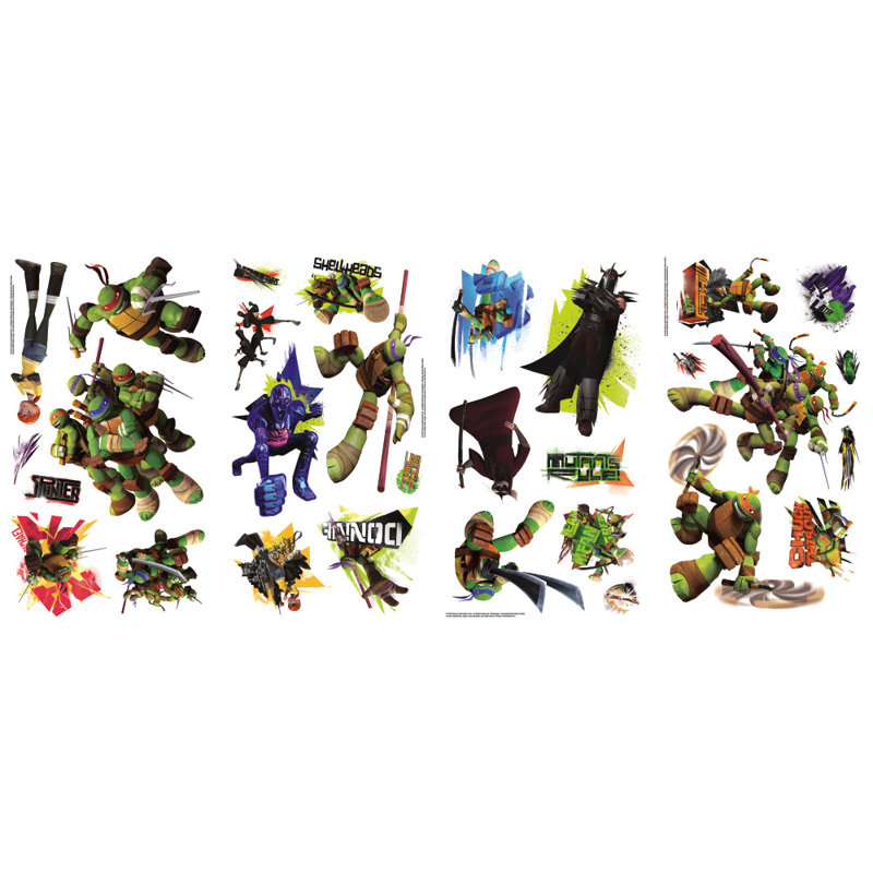 Room Mates Peel And Stick Teenage Mutant Ninja Turtles Wall Decal