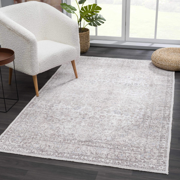 Shaggy Area Rugs for Living Room Jute Backing High Pile Washable Rug 