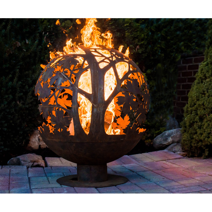 Herbert Sphere Leaf Outdoor Fire Pit Herbert Sphere Leaf Outdoor Fire Pit