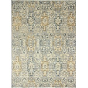 One-of-a-Kind Bellview Rectangle Hand-Knotted Oriental Gray Area Rug