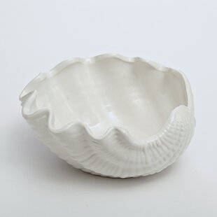 Sea Shell bowl in satin white