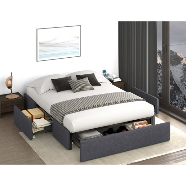 Gas Lift Storage Bed In Various Sizes And Colours Memory Mattress Option Quality 