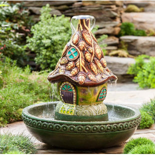 Large Fairy House Wayfair Resin Fairy House Fountain