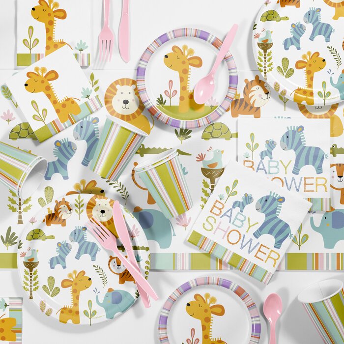 The Party Aisle Jungle Girl Baby Shower Kit Wayfair