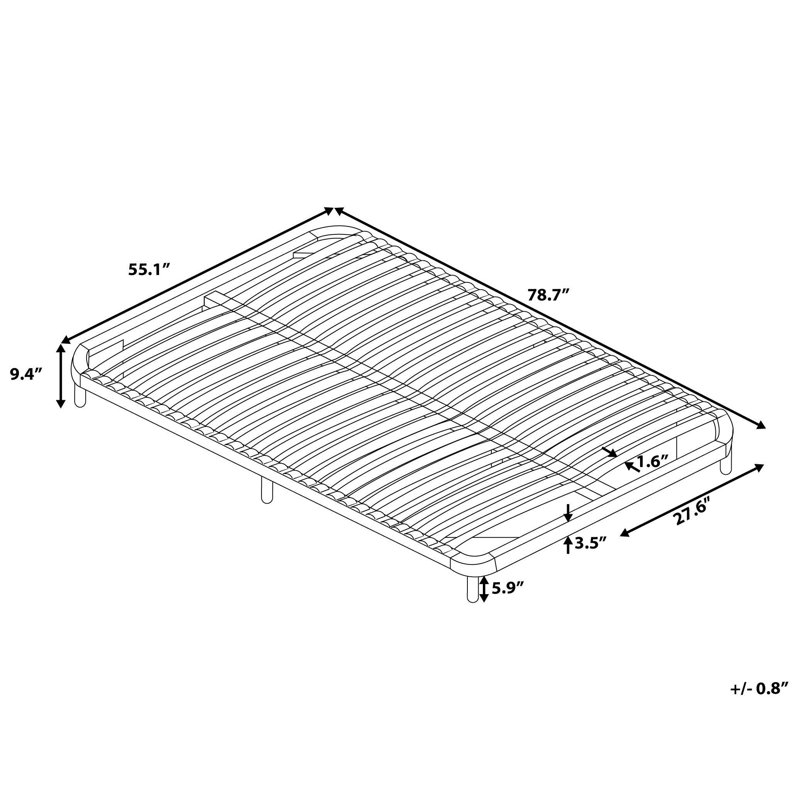 Symple Stuff Basic European Double Bed Frame Wayfair.co.uk