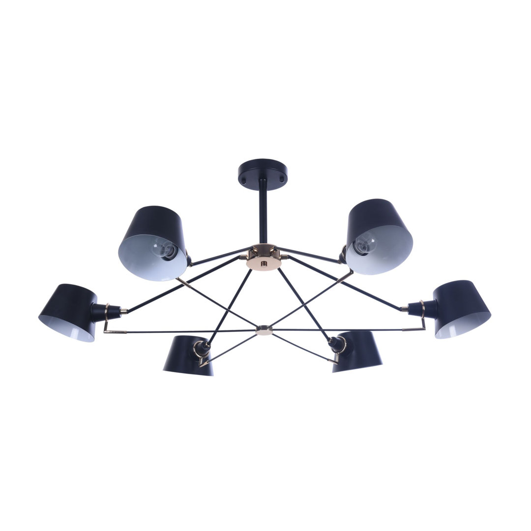 Maytoni Lustre en métal noir Abigail - 