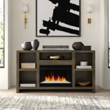 Columbia TV Stand for TVs up to 75 with Electric Fireplace Included by Greyleigh™