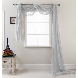 gray scarf valance