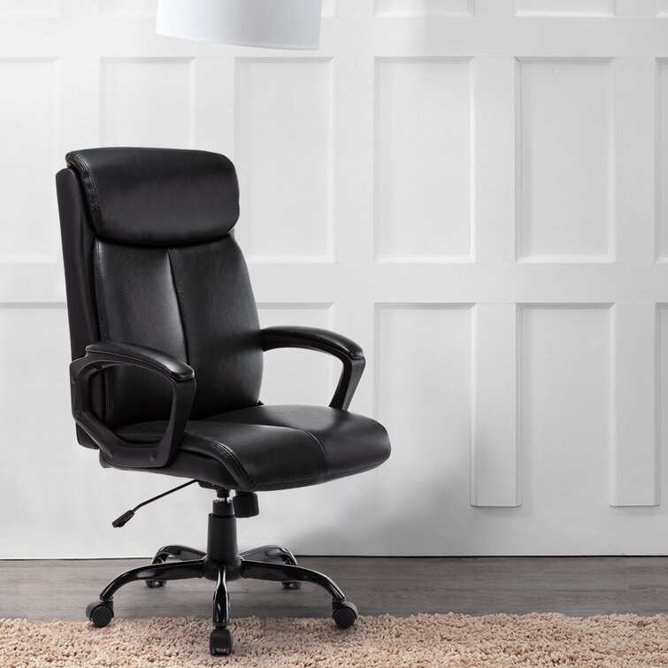 inbox zero faux leather executive chair