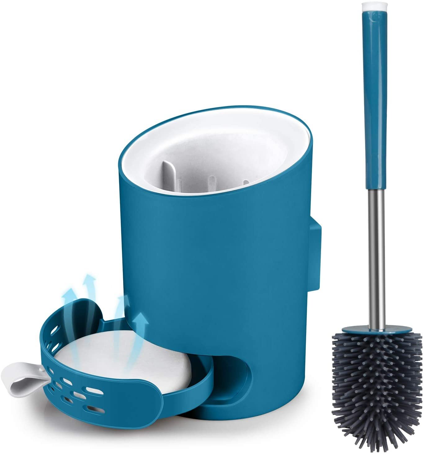 Toilet Bowl Brush with Holder for Bathroom Toilet Brush and Holder Set 