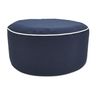 Go to store & view more images Villalba Solid Trimmed Inflatable Ottoman by Breakwater Bay
