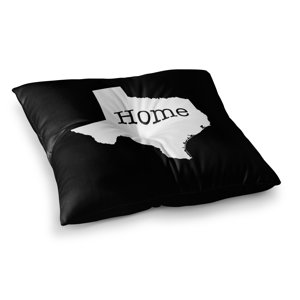 Texas State Outline by Bruce Stanfield Floor Pillow