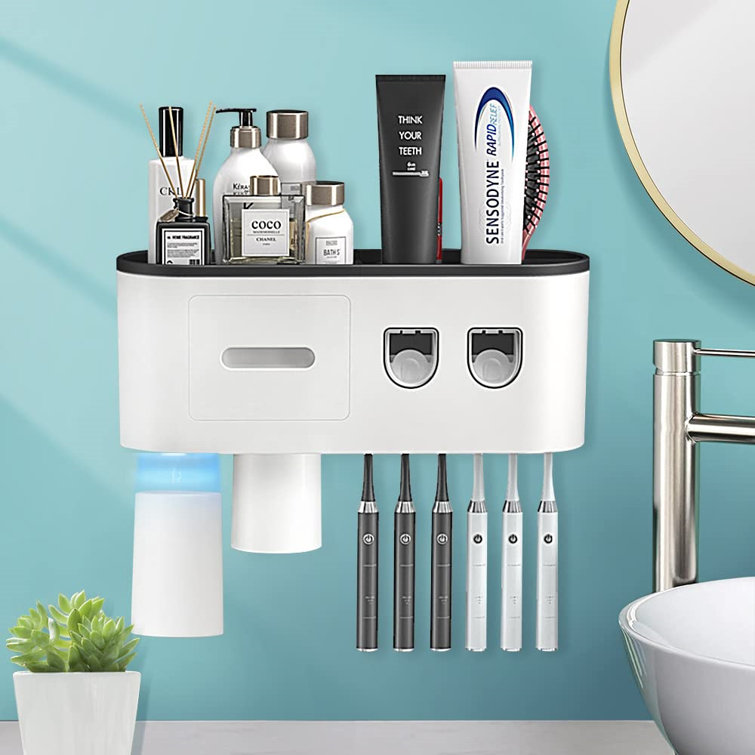 Rebrilliant Wall-Mounted Toothbrush Holder | Wayfair