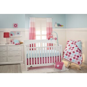 Tickled Pink 3 Piece Crib Bedding Set