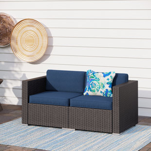 wayfair wicker loveseat