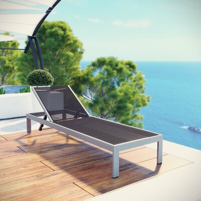 Contemporary Outdoor Patio Chaise Lounge Orren Ellis