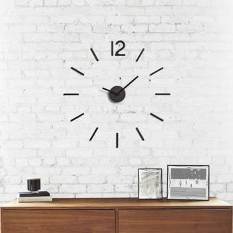 Latitude Run Steady Pioneering Abstract Metal Wall Clock Wayfair