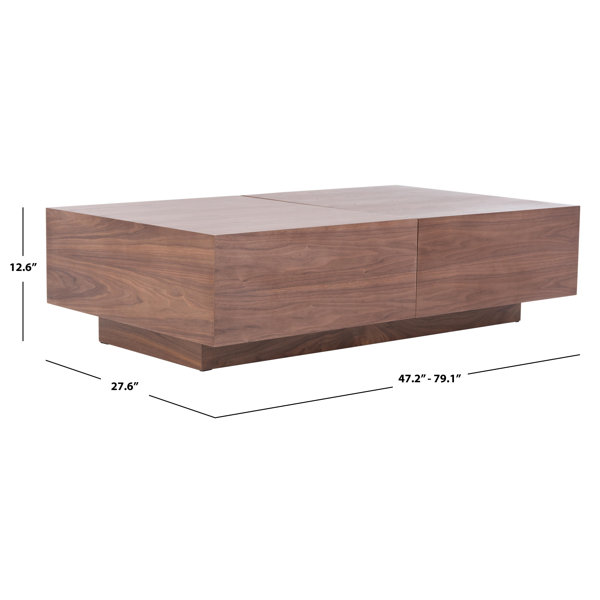 Defazio Block Coffee Table With Storage Allmodern