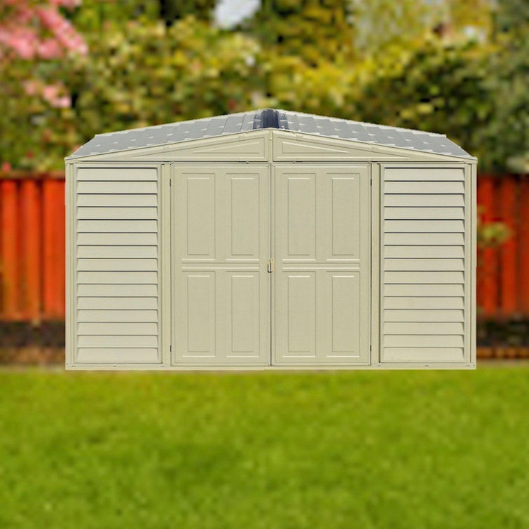 Duramax Woodbridge 10 ft. W x 5 ft. D Plastic Storage Shed & Reviews