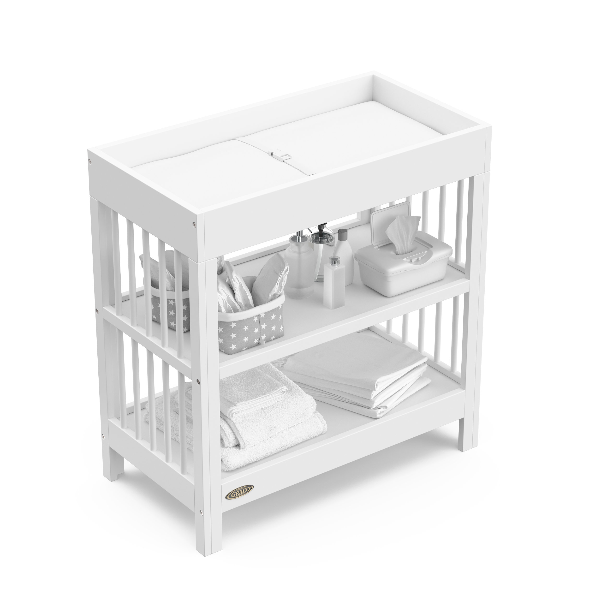 Graco Teddi Changing Table with Pad & Reviews Wayfair
