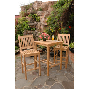 teak pub table and chairs