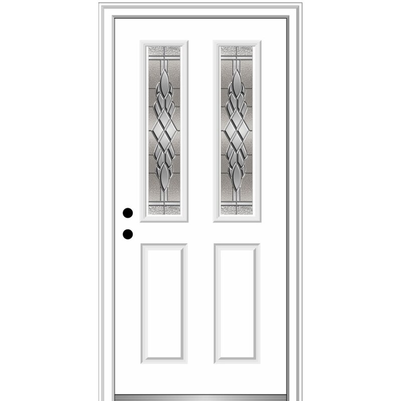 Verona Home Design Grace Steel Prehung Front Entry Door Wayfair