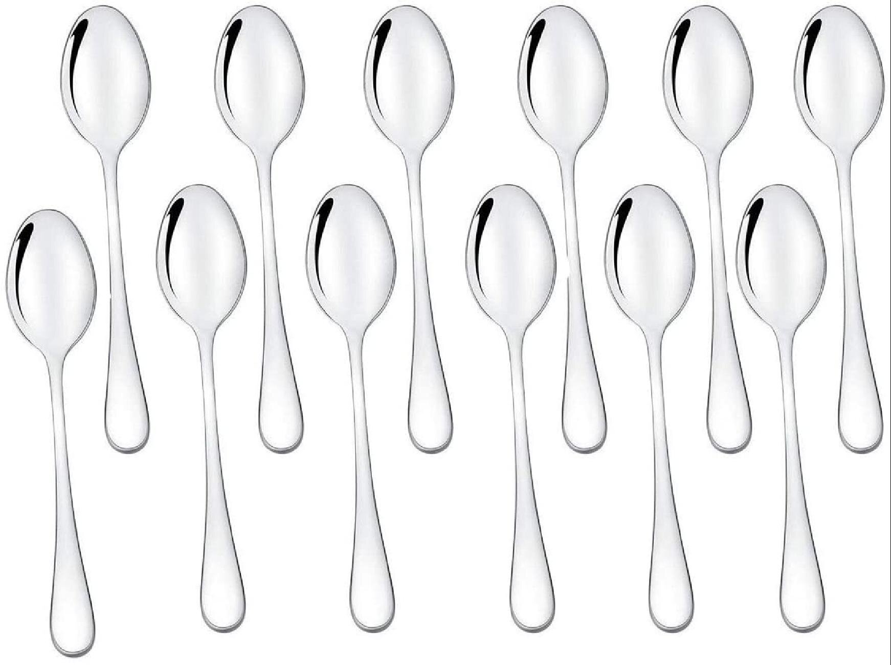 Stainless Steel Espresso Spoons Tea Mini Coffee Spoons 4 inch Demitasse Spoons Set of 12 Small Spoons for Dessert Appetizer 