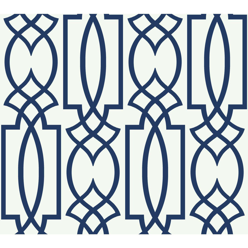 Willa Arlo Interiors Schroeders Lattice 27 X 27 Geometric Wallpaper Roll Reviews Wayfair